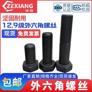 129级全牙外六角螺丝 60x80x100x120x150x200x300 全螺纹螺栓M30