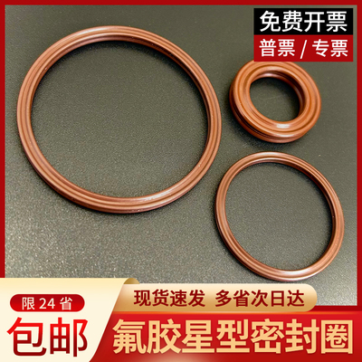 氟胶星型圈X型圈线径6.99内径202.57/215.27/227.97-266.07密封圈