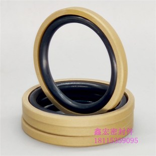 6.3 油缸油封格莱圈STD 124.5 119 8.1孔用组合密封圈件 BSF型140