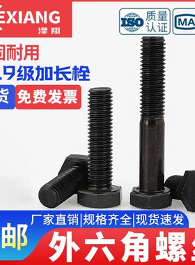 109级加长外六角螺栓 特大塔吊螺丝M30*300x320x350x400x420x500