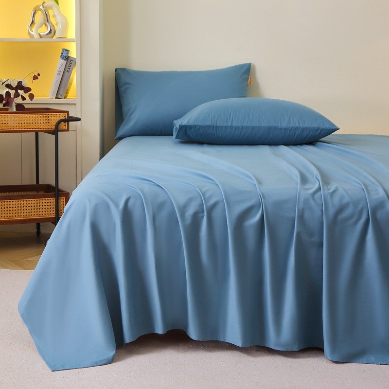 #13376纯色喷气棉磨毛床单单件棉单品床单斜纹活床单