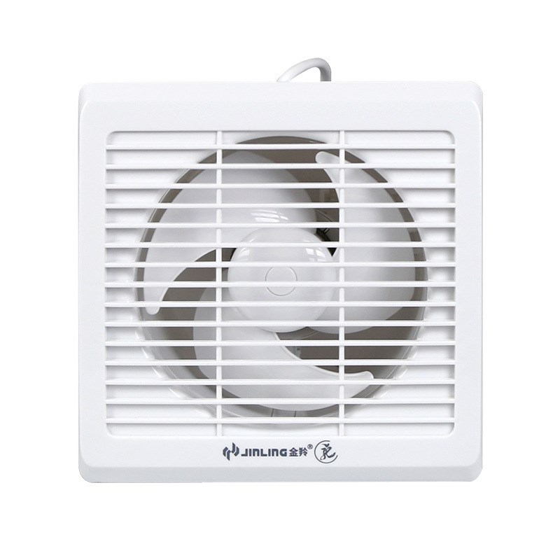 金羚排气扇6寸圆形墙壁式静音电动挡板厨房玻璃换气扇APC15-2-2HD