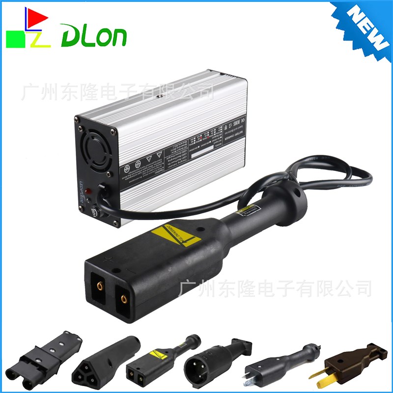 48V5A高尔球车充电器 美规110V 欧规220V 平角 RXV 大圆头 大八角
