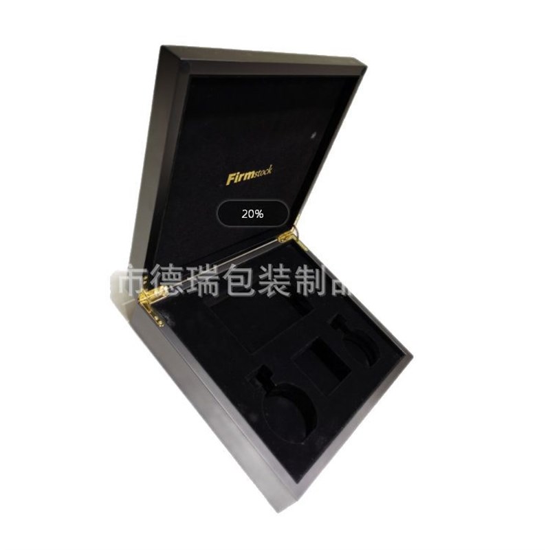 木质喷漆镂空图案木盒 图案镂空工艺木制礼品盒 激光切割图片木盒