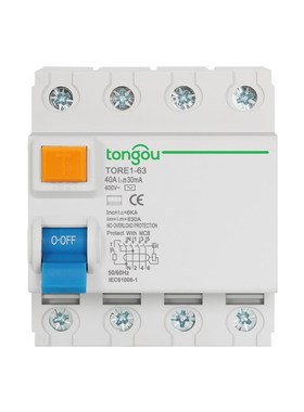 漏电断路器漏电保护器家用4P63A漏电保护开关AC型RCCB RCD跨境