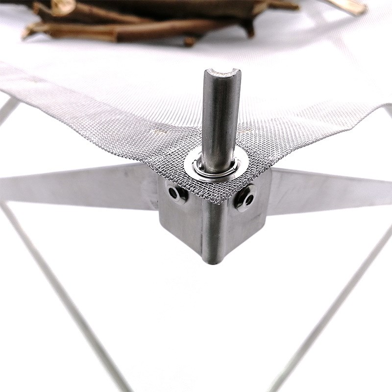 6A户外野营露营迷你烧烤架网篝火台焚火网烧烤架焚火台篝火架