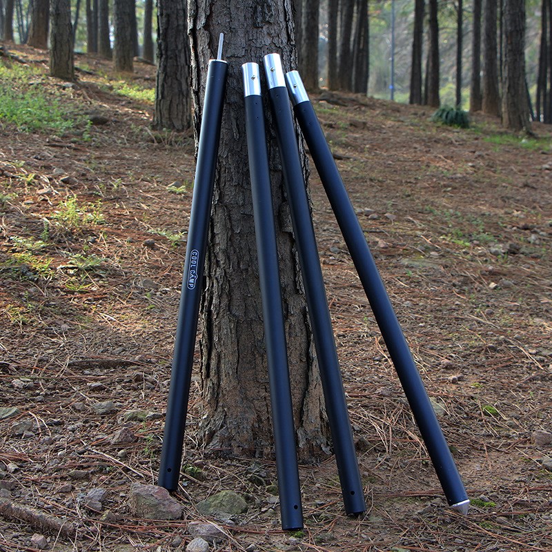 COOLCAMP户外露营天幕杆营柱门厅支架铝合金帐篷杆支撑杆28mm2.4m