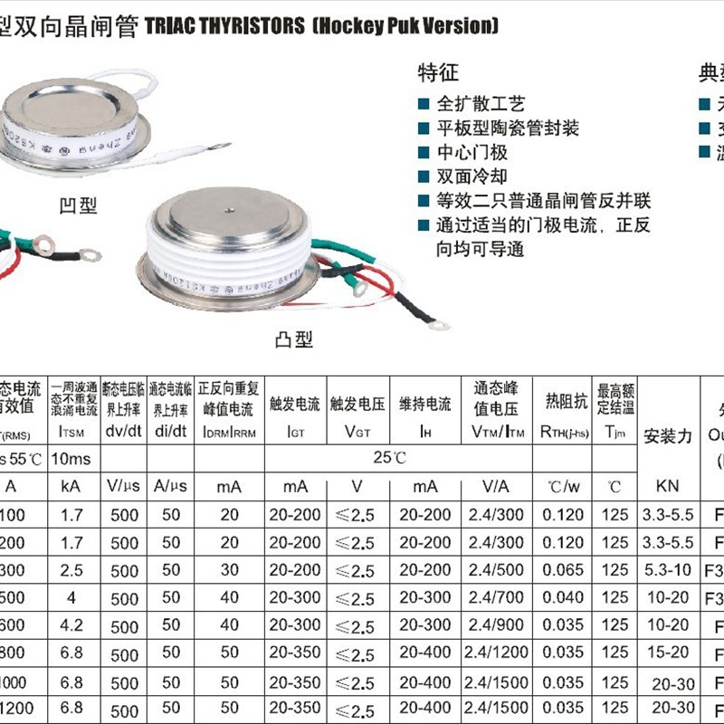 N0616LC400 N0616LC450 原盒原包平板式晶闸管可控硅模块