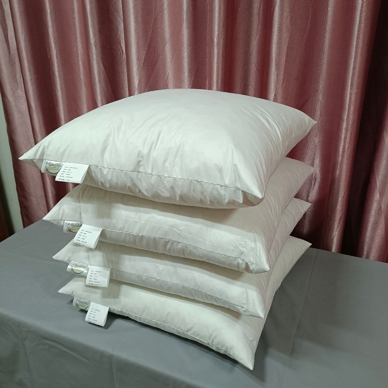 枕头枕芯厂家家用出口酒店民宿羽绒枕芯枕头抱枕芯靠垫白鸭毛