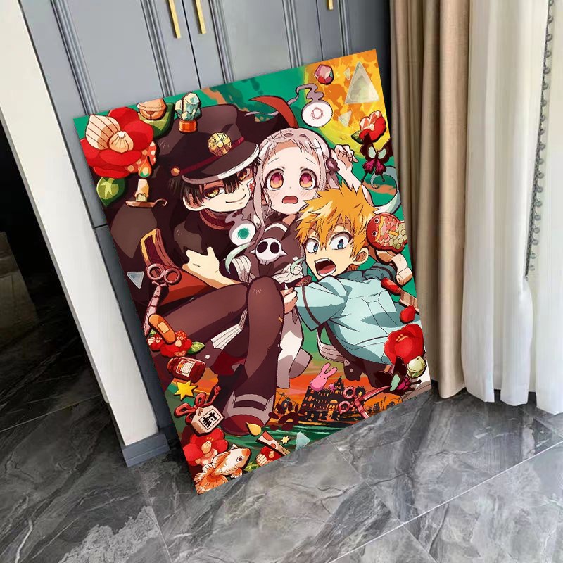地缚少年子君数字油画难度手工颜色填充涂色画油彩画