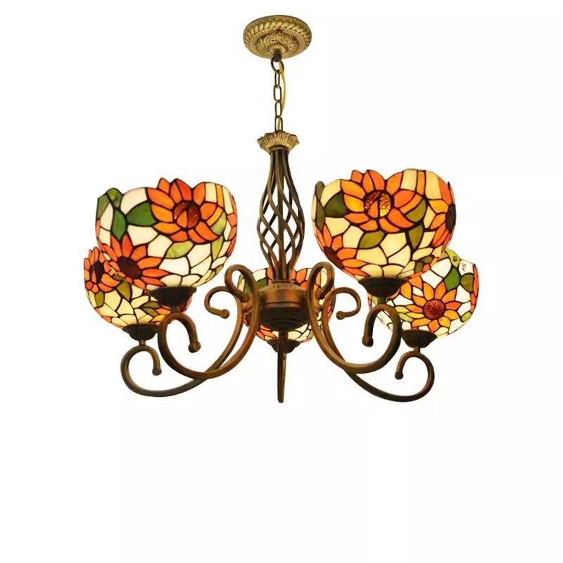 欧式复古地中海卧室客厅复古书房儿童房东南亚巴洛克风格吊灯