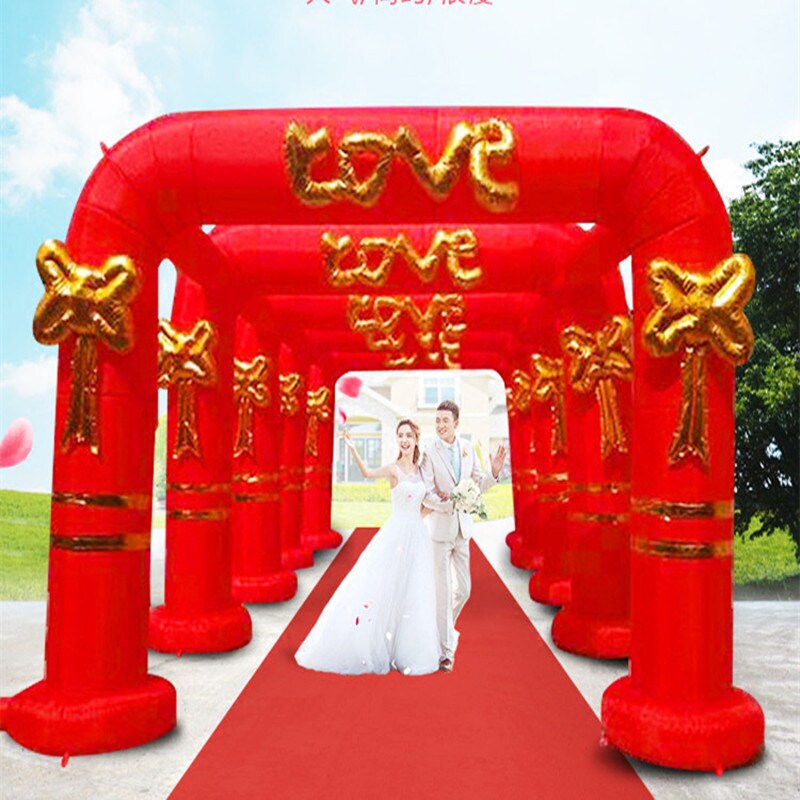 婚庆充气拱门婚礼气模业门庆典道具结婚门连体拱门