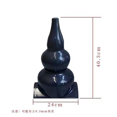 葫芦宝鼎 装饰仿古四角六角凉亭asa宝顶 屋脊屋顶别墅 树脂瓦配件