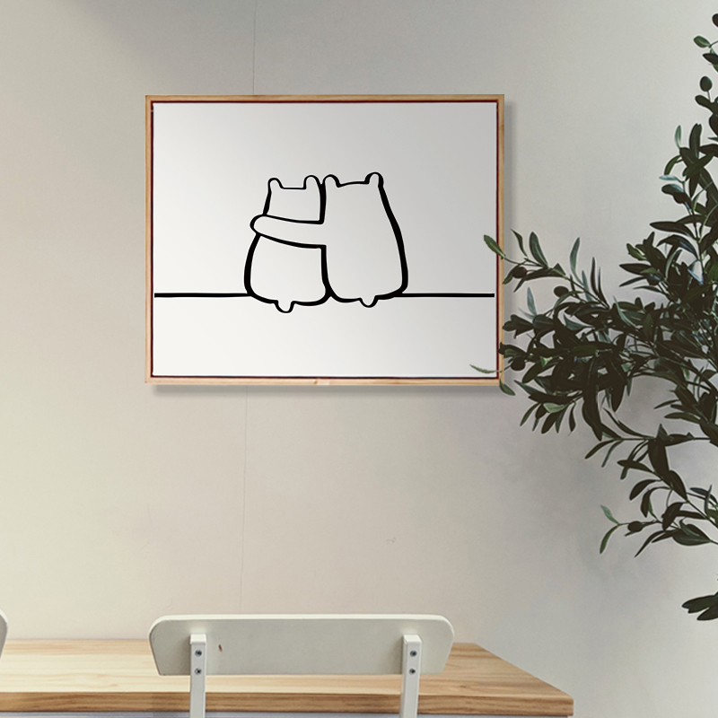 卡通简约超薄电表箱装饰画画儿童挂画画配电箱画画电闸箱装饰遮挡