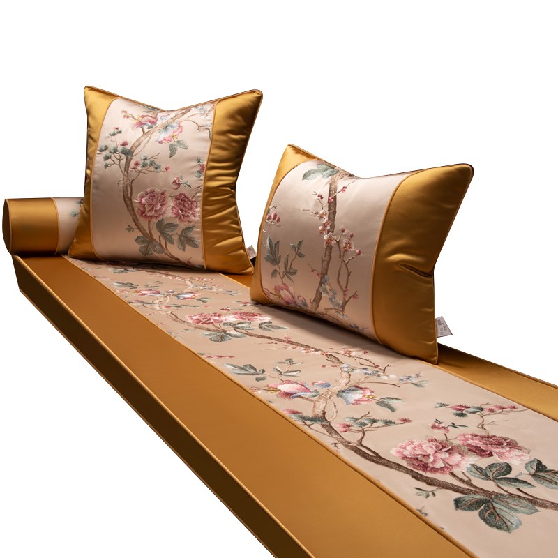 中式红木沙发坐垫座垫防勾丝家用客厅实木家具乳胶垫四季通用