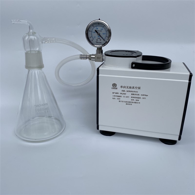 迷你无油隔膜真空泵小型抽气负压泵微G型抽滤泵实验室真空抽滤装