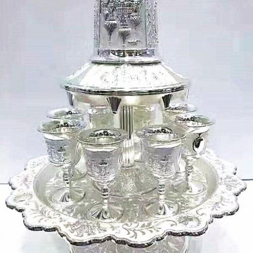 欧式城堡锡制酒分流器分酒器俄罗斯彩锡分酒器酒具酒吧酒店高酒杯