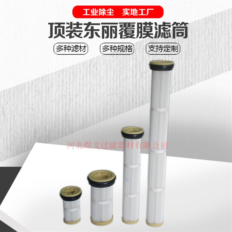 替代布袋除尘滤芯 钢厂电厂顶装式2米 2.4米滤筒120/133/X154/162