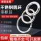 焊接环O型环 201 铁环加工定制 圆管环 实心环 304 316不锈钢圆环