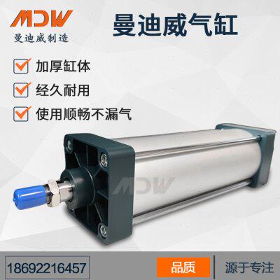 曼迪威亚德客无杆汽缸SC小型气缸大推力气动sc100*200搅拌站料仓