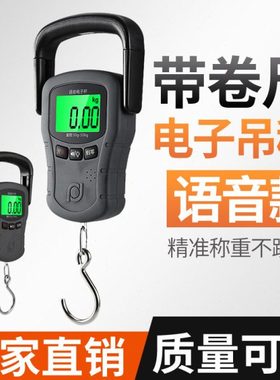 高精度手提电子秤福日50kg便携式家用买菜快递专用称重小型弹簧秤