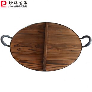 木盖手工杉木锅盖炒锅锅盖大小锅盖碳化木质铁锅盖环保木头盖子