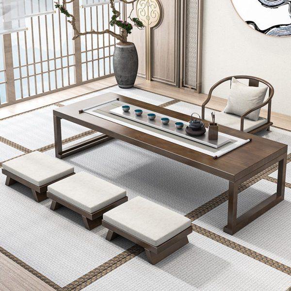 日式实木茶桌榻榻米茶几家用胡桃木色矮桌茶楼禅意泡茶桌子茶桌椅,商业/办公家具,茶台/茶桌,淘宝优惠券,粉丝福利购,淘宝优惠卷