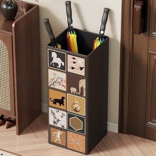 家用雨伞收纳架门口放雨伞置物架存放架雨伞架收纳桶入户门沥水架