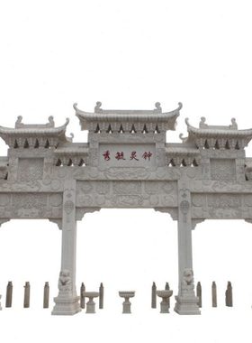 石雕拴马柱雕像自然石材石桌凳子石墩石牌楼喷泉雕刻墓碑雕塑摆件