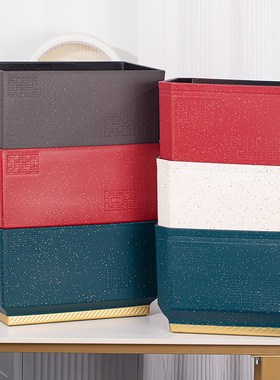 比利孚园艺中式蝴蝶兰花盆文心兰古典红色塑料树脂复古专用盆