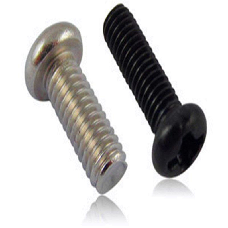 铁镀镍盘圆头十h字机牙螺丝PM4电子小螺钉开关面板加长螺丝钉M4