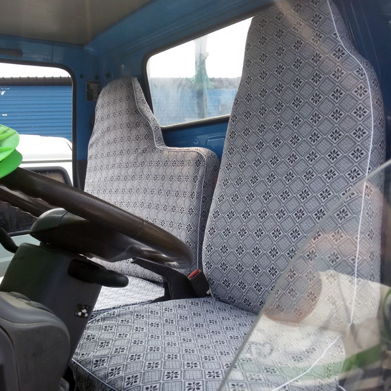 庆铃五十铃e座套亚麻货车座套庆铃单 排双排货车16700PK座套