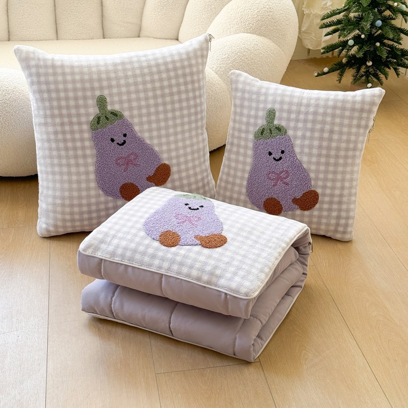 抱枕被子两用个性卡通办公室二合一午睡毯子车载车用护腰靠垫四季