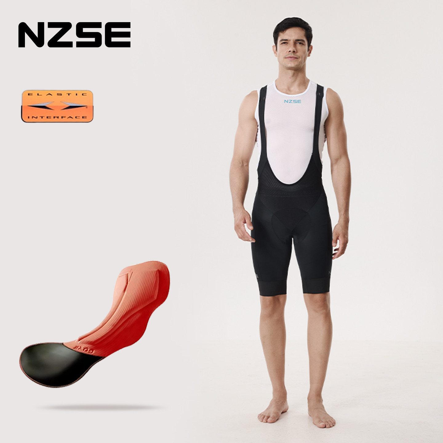 NZSE双箭头骑行短裤专业公路自行车骑行服男士骑行背带裤2026春夏