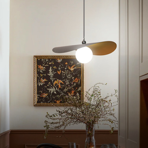 法式帽子吊灯北欧loft奶油原木中古风J吊灯餐厅卧室书房吧台灯具