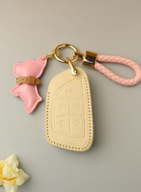 凯迪拉克钥匙套CTCTCTXTXTSXTXTATS-L保护壳扣皮女