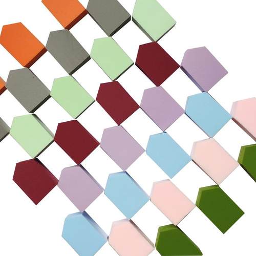 仁美人房型果冻海绵粉扑美妆蛋化妆粉扑干湿两用不吃粉小房子个