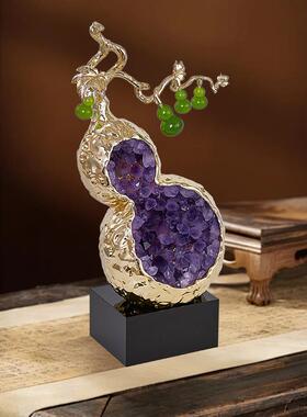 电视柜玄关装饰五福临门葫芦摆件办公室桌面酒柜轻奢招财乔迁礼品