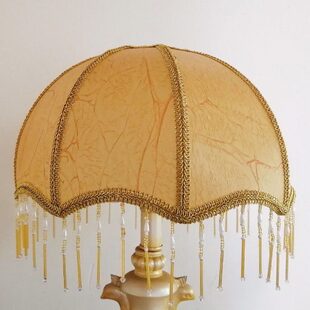 包邮仿羊皮纸带流苏灯罩台灯落地灯卧室床头灯耐高温伞型通用灯罩