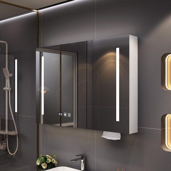 智能浴室镜实木独挂墙式卫生间镜柜置物柜洗手间收纳储物柜镜子,家装主材,智能浴室镜,淘宝优惠券,粉丝福利购,淘宝优惠卷