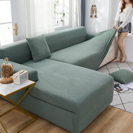 全包四季】玉米绒一体沙发套防尘四季通用懒人防滑沙发套笠YMR