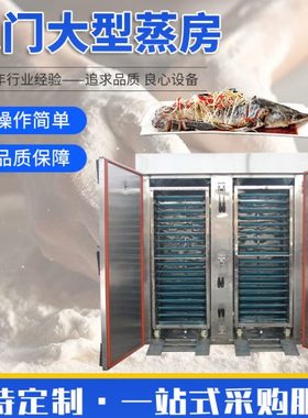大型馒头蒸房 5070冲压盘蒸车双门60蒸盘内推车式蒸房钎子盘蒸箱