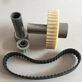 北京大力GQ 150型管道疏通机配件同步轮同步带长短轴轴承齿套全套