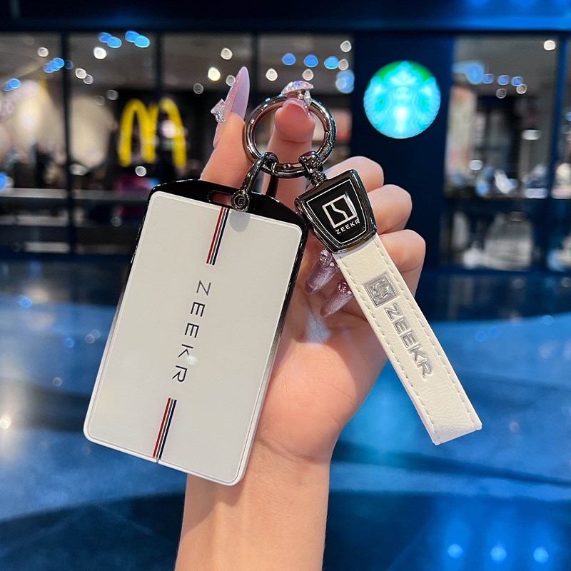 专用23款d极氪001卡片钥匙套汽车zeekr全包009高档男女保护壳扣包