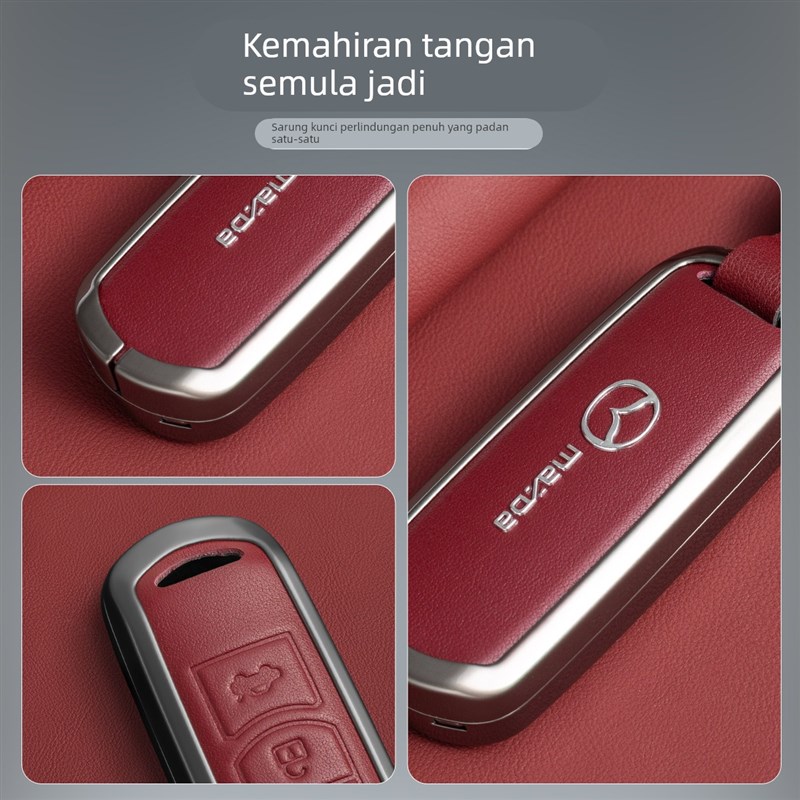 专用马自达昂克赛拉钥匙套CX4阿特兹CX5马3透明车W包高档壳扣男女