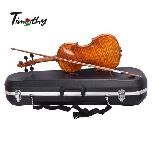 豪华ABS小提琴盒n带肩托存放抗率抗击超耐磨防水防潮飞机托运包邮