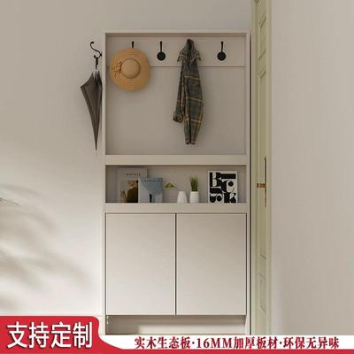定制卧室门后挂钩衣帽置物架超薄实木靠墙多层免打孔夹缝收纳架