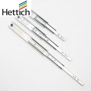 海蒂诗30mm抽屉窄形三节轨薄款静音轨道滑道电脑桌键盘托架导轨橱