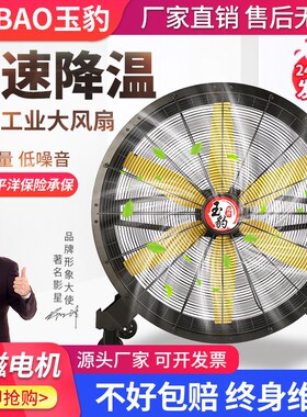 工业风扇强力落地扇大功率车间仓库工厂用大风机手推可移动大风扇