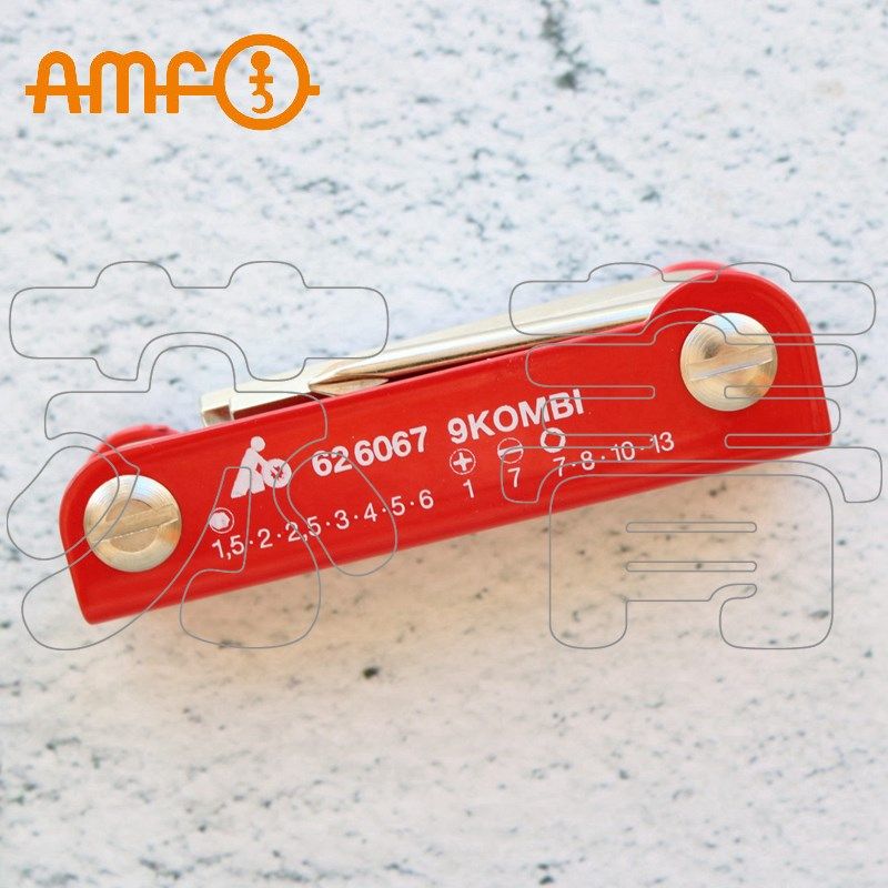 德国原装进口AMF 螺丝起子套装 配有手动折叠支架 626067 9KOMBI